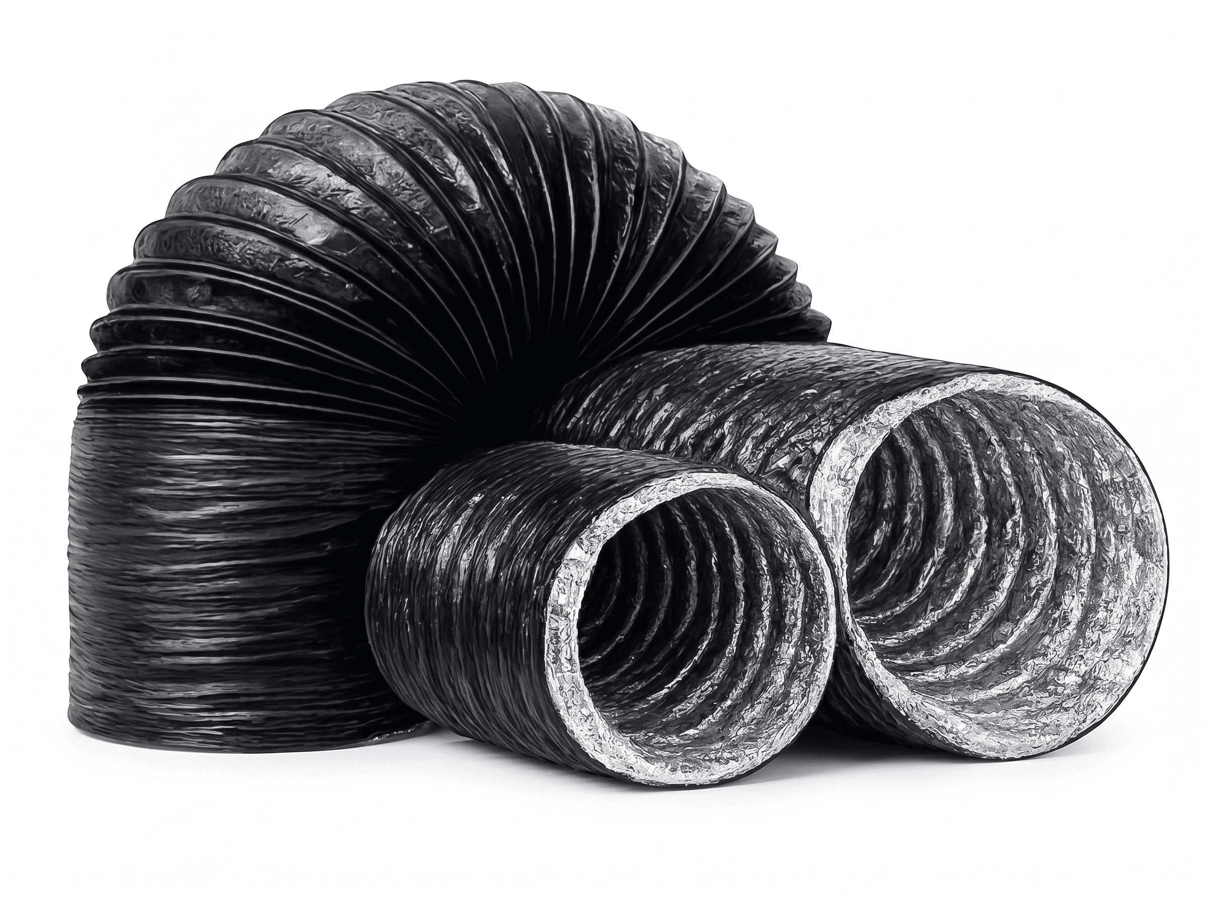 Black Plastic Combi Flex — HVAC component by Polyaire UK